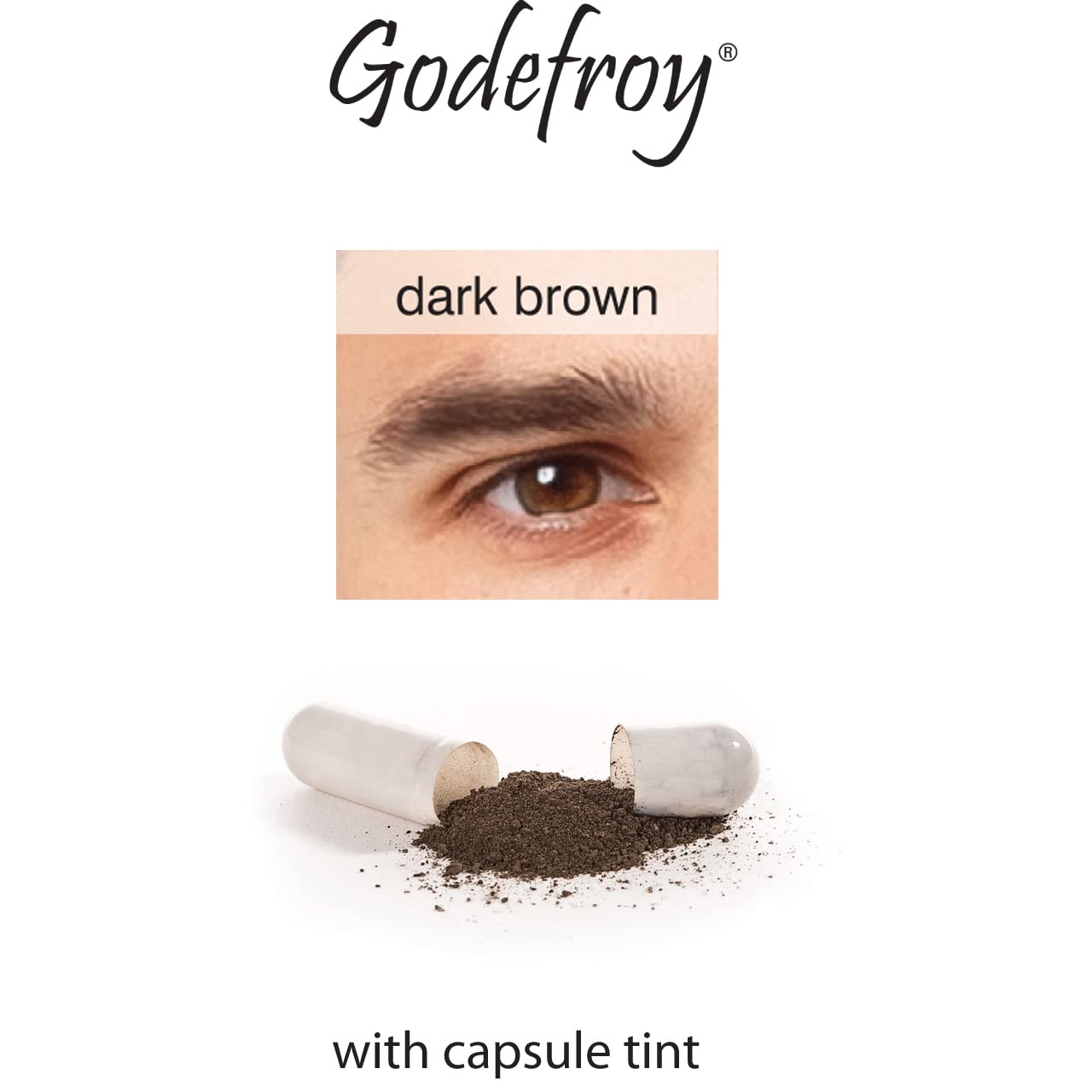 Godefroy Instant Eyebrow Tint for Men (Dark Brown)
