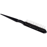POFET 2pcs Black Detangling Styling Hairbrush Rat Tail Cushioned Comb For Natural Hair Wigs Hair Extensions