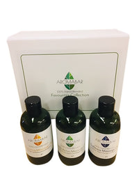 Aromabar Massage Oil Favourites Gift Set with Muscle Aches, De Stress & Relaxing Blends in Grapeseed (3 x 100ml)