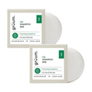 grüum Twin Pack Volumising Shampoo Bar 50g - Solid Shampoo Bars for Hair Up to 60 Washes - Plastic Free Vegan Bar for Men & Women - Paraben Free Rich Lathering Bars for Fine Hairs