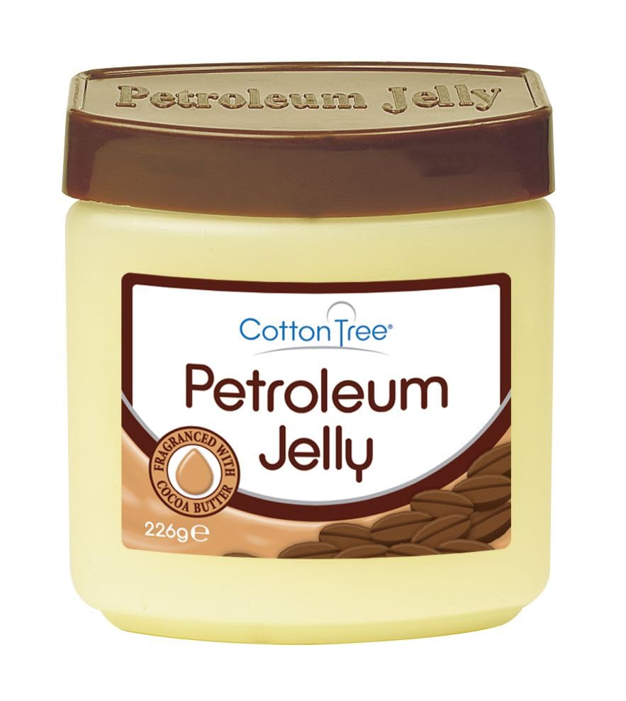 SuperGift.com 226g Petroleum Jelly with Cocoa Butter – Moisturising Skin Protectant for Dry Skin, Lips & Heels – Soothing, Softening & Fragrance-Enriched Formula