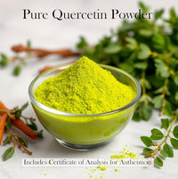 Generic Premium Quercetin Powder | COA Verified, 99% Pure & Lab-Tested | High Bioavailability Antioxidant Supplement | Vegan, Non-GMO, Gluten-Free (25 gram)