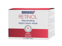 Novaclear Retinol Night Cream Mask with Retinol, Squalane, Caviar Extract and Vitamin E for Deep Nourishment, Firmness and Radiance Boost for Mature Skin - 50 ML