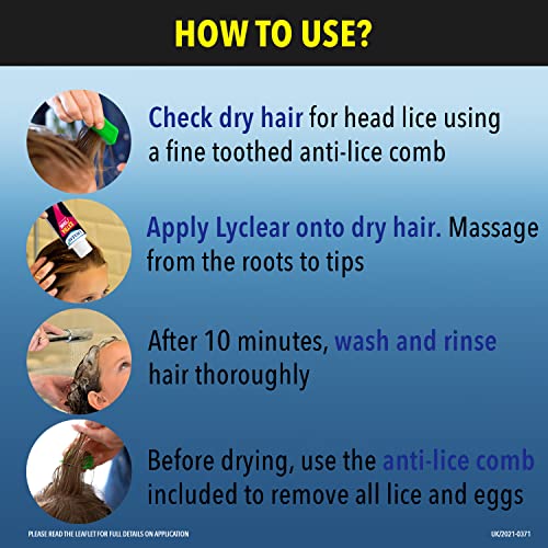 Lyclear Express Treat & Protect Lotion - Kills Head Lice & Eggs – Effective in Just 5 minutes on Head Lice & Helps Protect for up-to 72 hours* – 100ml Lotion Format