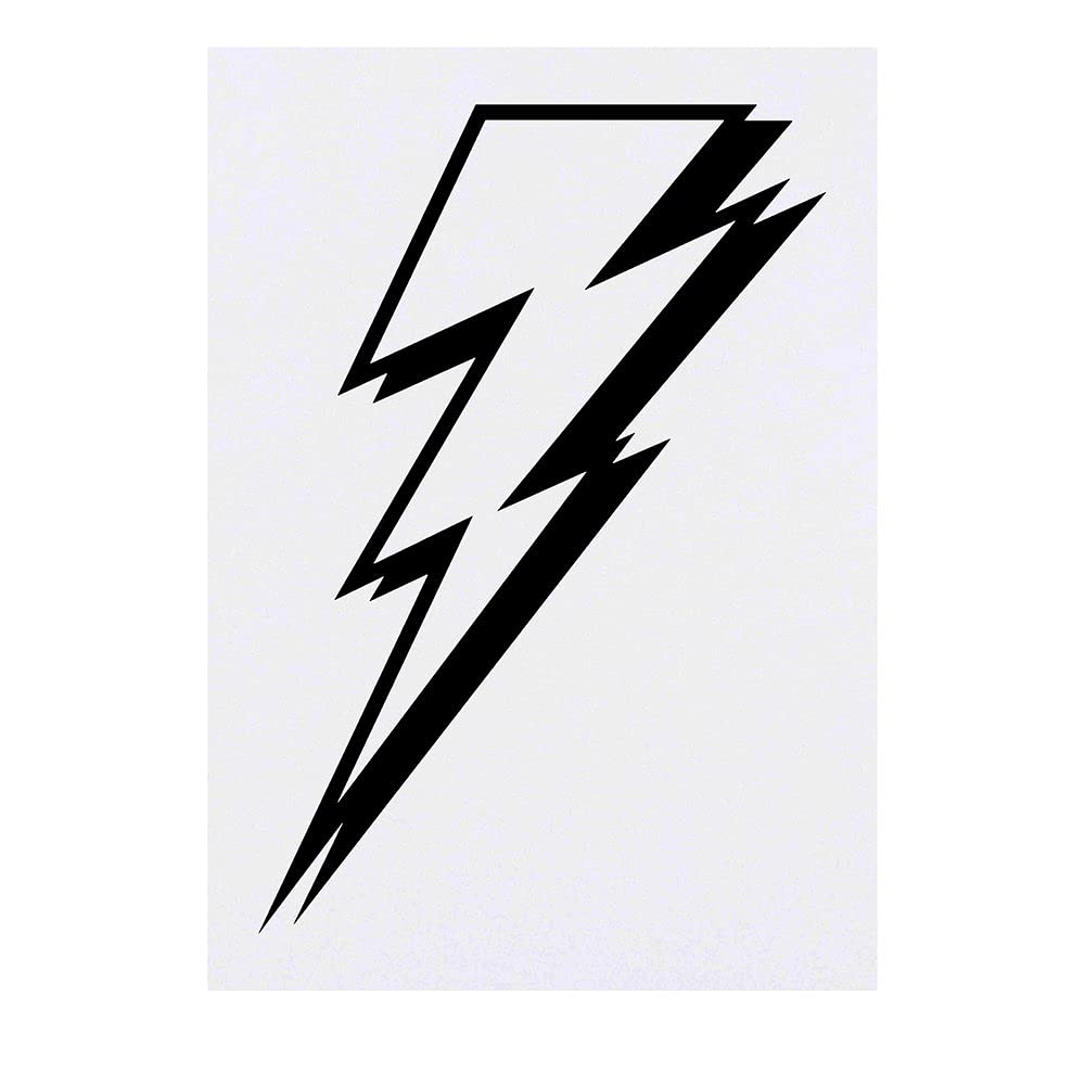 Azeeda Large 'Lightning Bolt' Temporary Tattoo (TO00042218)