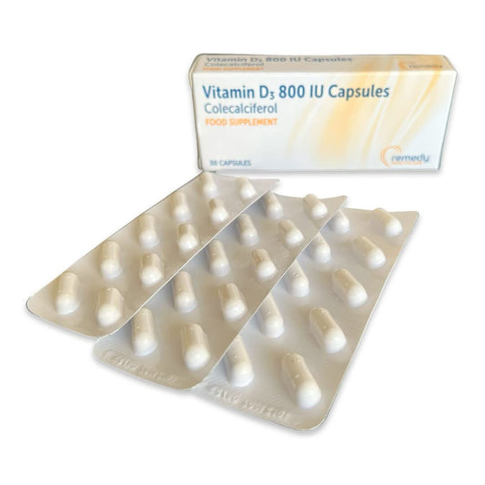 Vitamin D 800IU | Colecalciferol Capsules | 30 Capsules