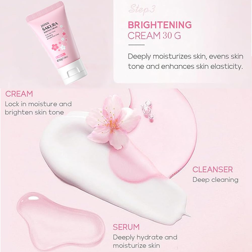 Mornery Skincare Gift Set for Teenage Girls - Skin Care Set Includes Cleanser,Serum,Essence Serum - Skin Daily Facial Care Beauty Products For Women (SetA-3Pcs)