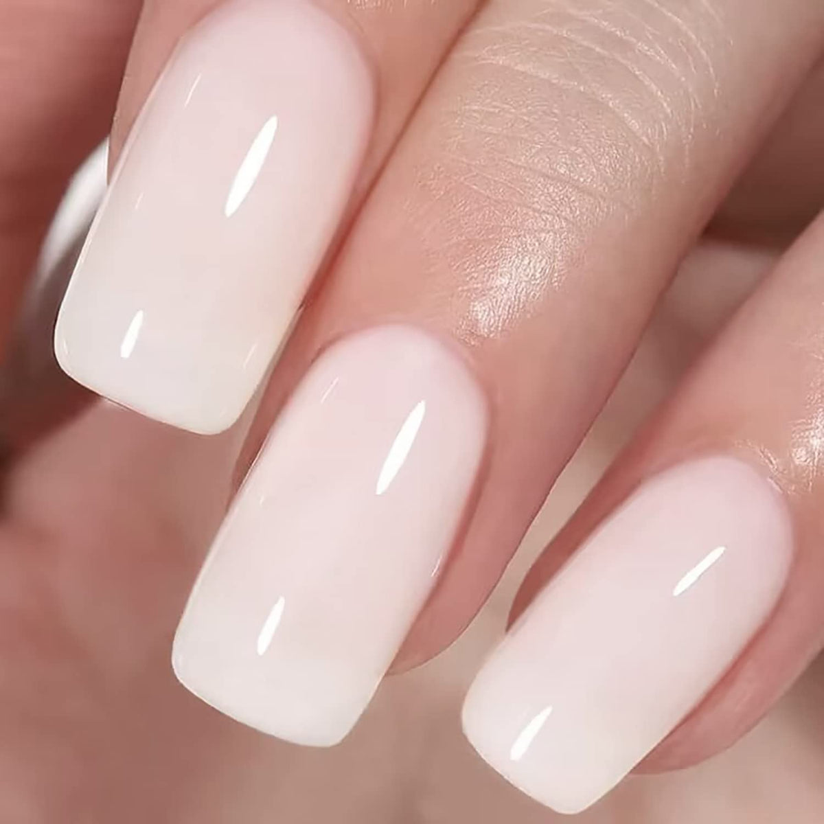 Vishine Nude Gel Polish Kit, Sheer Milky Pink Jelly Transparent Gel Nail Polish UV LED Gel Nail gel Polish Varnish Nail Art DIY Saon 6Pcs 8ML