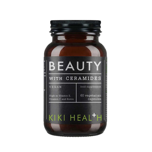 KIKI HEALTH KIKI Health - Beauty Capsules with Plant-Based Ceramides - High in Vitamin C, Vitamin E, Biotin and Zinc - for Maintenance of Normal Hair and Skin - 60 Vegetarian Capsules