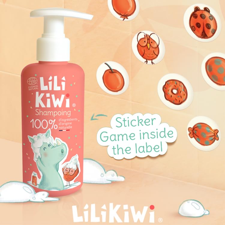Lili Kiwi Lilikiwi Ultra Gentle Baby Shampoo – 100% Natural Origin, Tear-Free, Hypoallergenic & Dermatologically Tested – Moisturizing, Detangling & Odor Control – Petroleum-Free, Suitable from Birth – 150ml