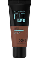 Maybelline Fit Me Foundation, Matte & Poreless, Full Coverage Blendable Normal to Oily Skin, 364 Deep Bronze 30ml