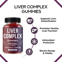 SASH Vitality Liver Detox Complex Gummies | 14-in-1 Vegan Formula with Turmeric, Artichoke & More | Sugar-Free, Gluten-Free | Liver Support | 90 Vegan Gummies | Gel/Candy Supplement