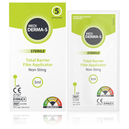 Medi Derma-S BarrierEase Skin Protection Applicator: Gentle Defense for Mild to Moderate Skin Damage - 3ml x 5 Pack