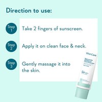 WishCare 5% Niacinamide Oil Balance Fluid Sunscreen SPF 50 PA++++ - Lightweight Matte Sunscreen SPF 50 for Oily Skin & No White Cast 50g