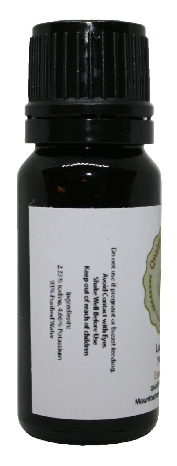 Qualified Naturopath - Professional Practitioner Products Lugols Iodine Solution 7% - 10ml - with Dropper Insert