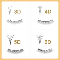 QUEWEL Premade Fan Volume Lash Extensions 5D 0.10D 14mm Russian Pre Made Fan Lashes | 3D 4D 5D 6D 0.07/0.10 C/D Curl 8-15mm | Long Lasting | Easy Application（5D 0.10D 14mm）