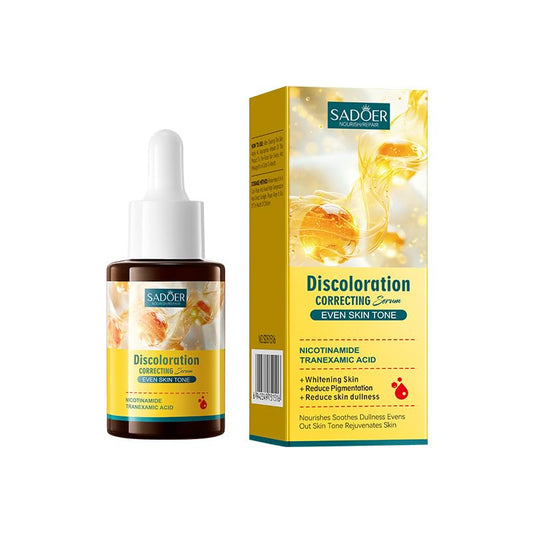 ISBEAUSOLS Discoloration Correcting Serum,Dark Spot Correcting Glow Serum,Dark Spot Remover for Face,Face Serum to Even Skin Tone & Shrink Pores,Face Moisturiser Skin Care for All Skin Types,30ml