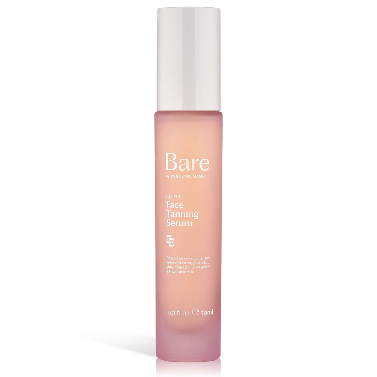 Bare by Vogue Light Face Tanning Serum - Natural Sun-Kissed Glow, Streak-Free Facial Self Tanner for Sensitive Skin - Non-Comedogenic, No Fake Tan Smell & Hydrating