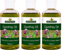 THREE PACKS of Natures Aid Comfrey Oil 150ml