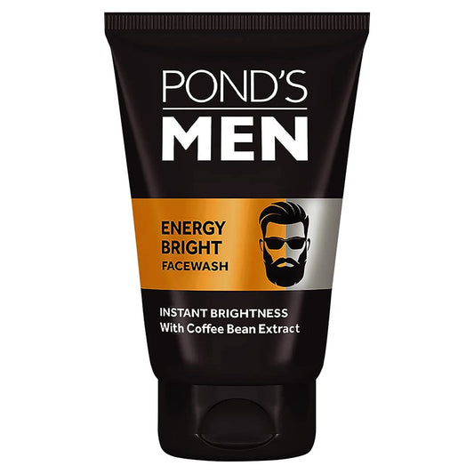 POND'S Men's Energy Bright Face Wash with Coffee Beans extract Bright Skin (100 Grams)