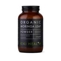KIKI HEALTH KIKI Health Premium Organic Moringa Leaf Powder - Certified Superfood with Essential Vitamins & Sustainably Sourced for Healthy Living - Conveniently Blends into Smoothies & Dishes - 100g