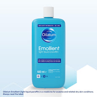 Oilatum Emollient Bath Liquid for Eczema, Psoriasis and Dry Skin Conditions, Soothing Formula for Sensitive Skin, Hydrating Relief for Itchy, Irritated Skin, 1 x 500ml