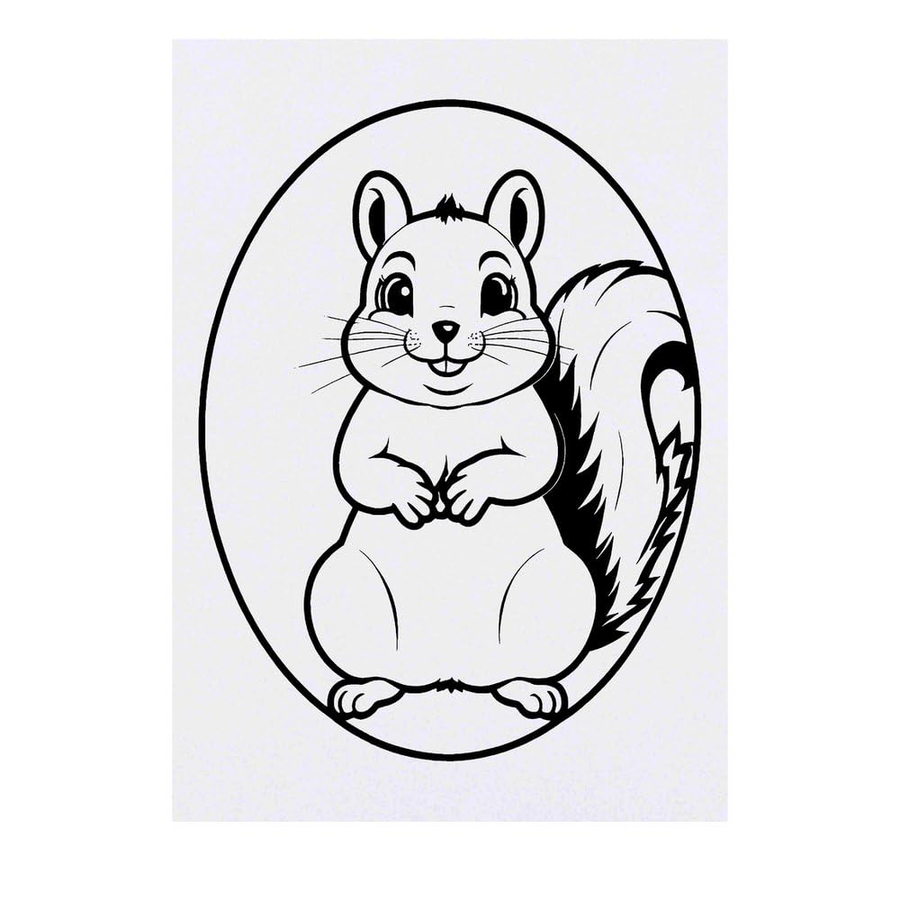 Azeeda 'Jolly Squirrel' Temporary Tattoo - Water Resistant, Skin-Safe, Non-Toxic Transfer (TO00078279)