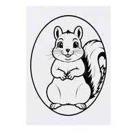 Azeeda 'Jolly Squirrel' Temporary Tattoo - Water Resistant, Skin-Safe, Non-Toxic Transfer (TO00078279)