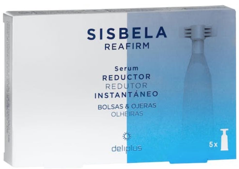 Sisbela Reafirm Instant Reducing Serum for Bags and Dark Circles - Box of 5 units of 2 ml (10 ml). Deliplus. Avoid sensitive skin