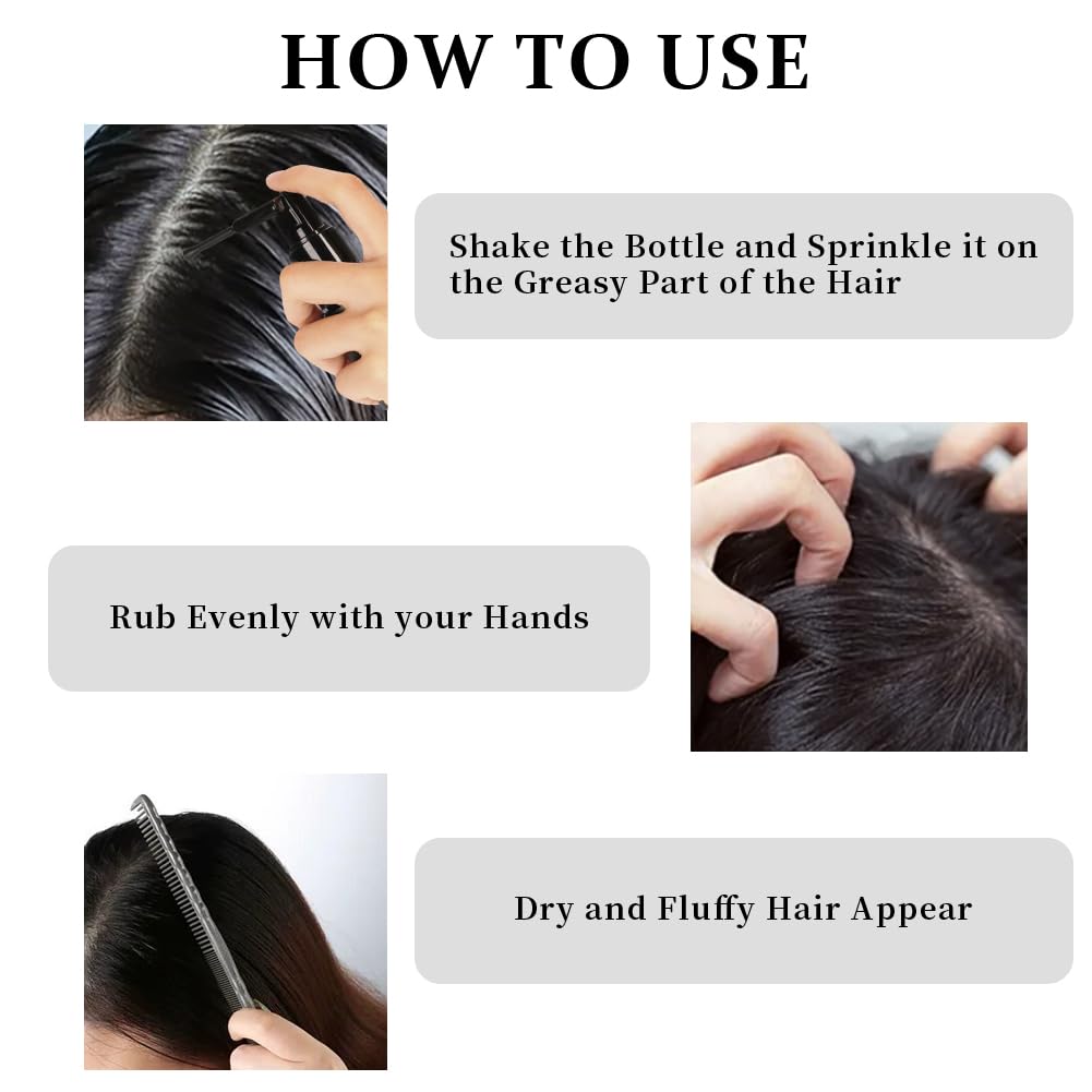LOPHE Hair Volume Powder, Invisible Hair Texturising Powder with 360⁰ Rotate Nozzle, Volumising Hair Products for Women & Men, Non-Sticky Hair Thickening Powder for Instant Texture, Volume and Oil Control