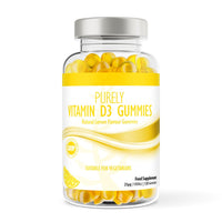 Vitamin D Gummies Adults 1000iu | Lemon Flavour | Suitable for Vegetarians Children Over 12 Years GMO & Gluten Free