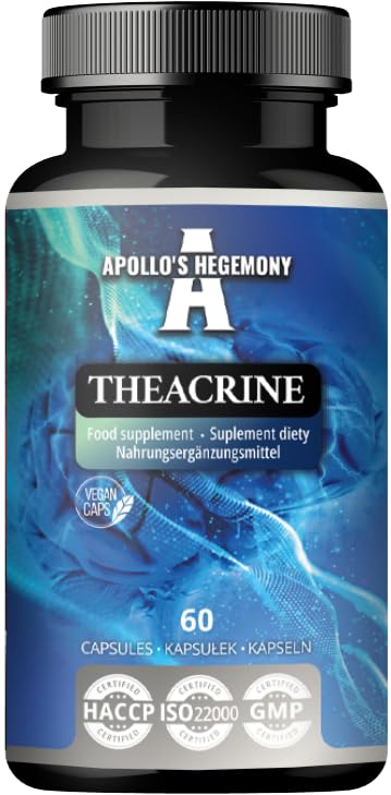 APOLLO'S HEGEMONY Theacrine 125mg - 60 Vegan Capsules - Natural Alkaloid from Tea for Enhanced Focus and Energy - 2 Month Supply - Diet Supplement from Apollo's Hegemony