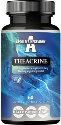 APOLLO'S HEGEMONY Theacrine 125mg - 60 Vegan Capsules - Natural Alkaloid from Tea for Enhanced Focus and Energy - 2 Month Supply - Diet Supplement from Apollo's Hegemony