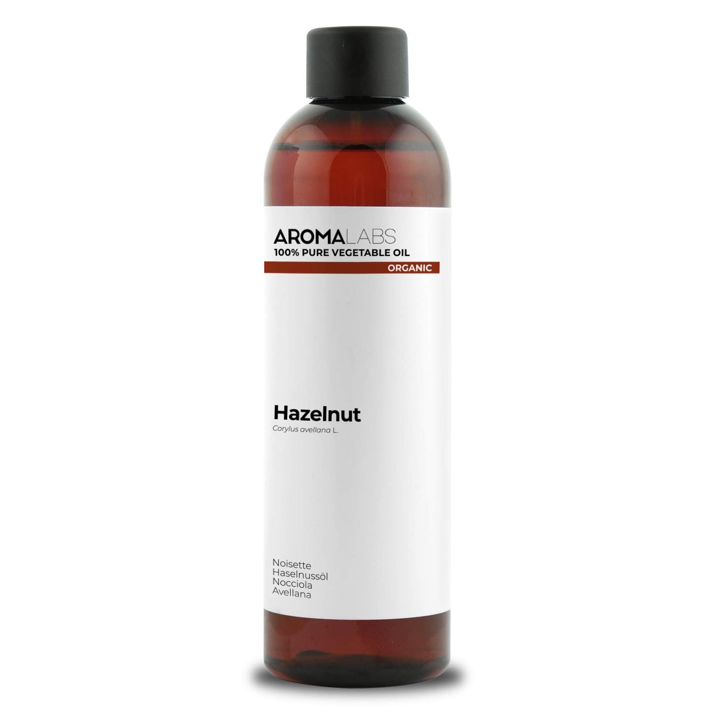 Aroma Labs ORGANIC - HAZELNUT Oil - 250mL - 100% Pure, Natural, Cold Pressed and AB Certified - AROMA LABS (French Brand)
