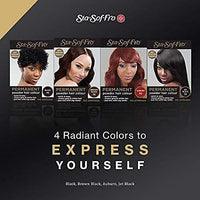 Sta-Sof-Fro Permanent Hair Color Powder Covers Grey & White Hair - Black (Pack of 3)