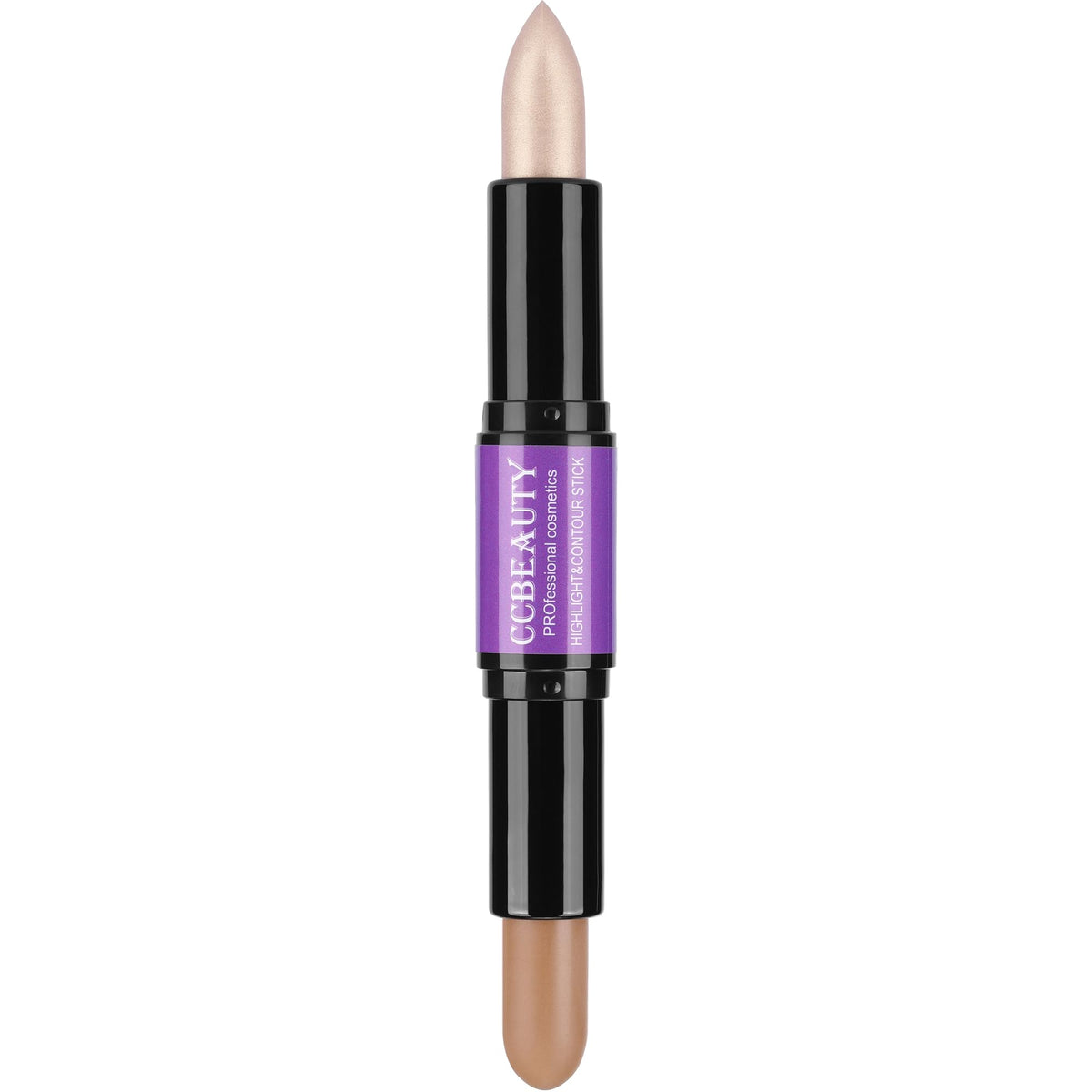 CCbeauty Cream Highlight and Contour Stick, Shimmer Highlighter Makeup, Contouring Highlighting Makeup, Face Shaping Stick, Lightweight, Blend Smooth, Colour Corrector Concealer Stick, Blonde/Mocha
