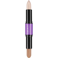 CCbeauty Cream Highlight and Contour Stick, Shimmer Highlighter Makeup, Contouring Highlighting Makeup, Face Shaping Stick, Lightweight, Blend Smooth, Colour Corrector Concealer Stick, Blonde/Mocha