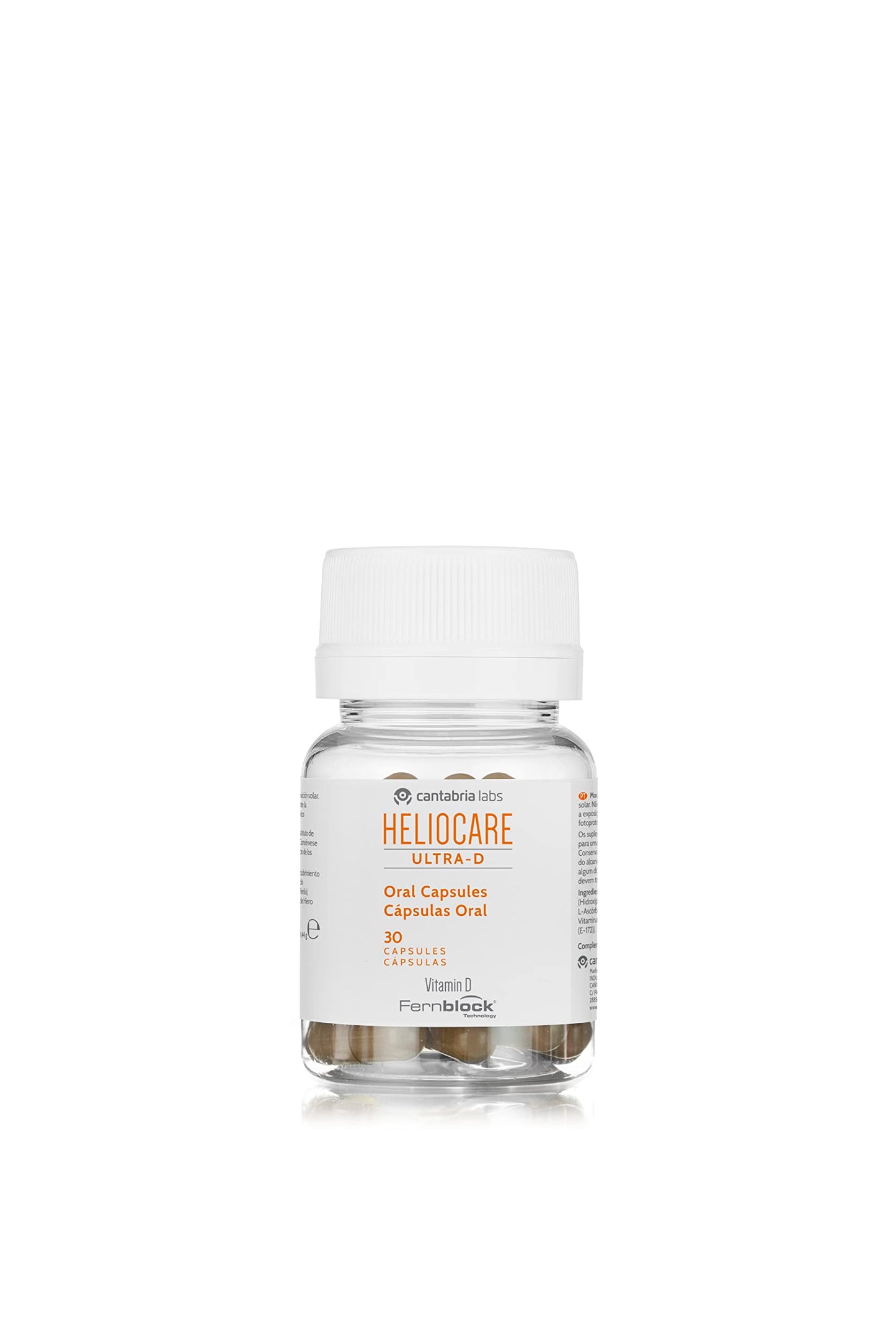 Heliocare® Ultra-D Capsules (30 Capsules) Vitamin D Supplements | Extra Protective Skin Care Boost - Prolong Suntan and Prevent Photoageing | Protects Against UVA, UVB, Visible and Infrared Hazards