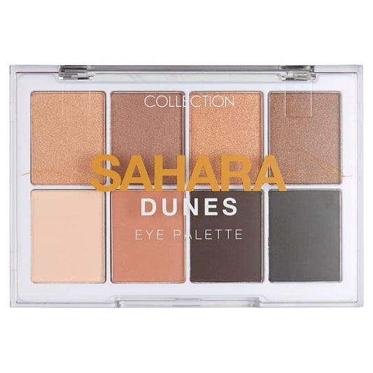 Collection Cosmetics Intensely Pigmented Colour Eye Shadow Palette with 8 Stunning Shades, Matte and Metallic, Sahara Dunes