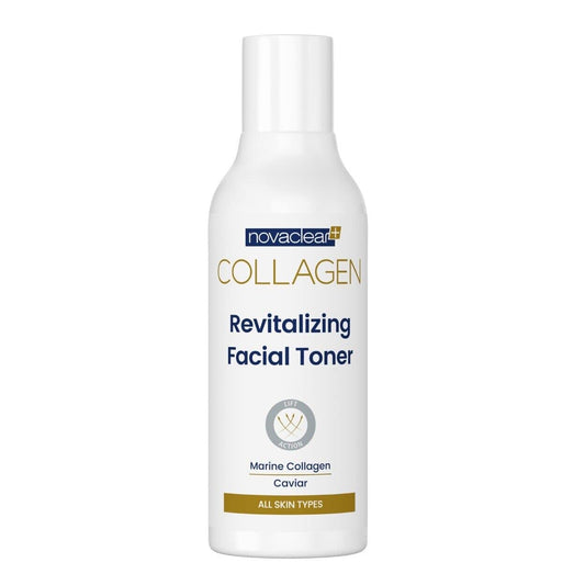 NovaClear Collagen REVITALIZING Facial Toner - Active Gold, Marine Collagen and Caviar Infused Toner for Moisturized and Rejuvenated Skin