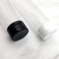 Aspire 4 Pack 3.4 OZ/100 ML Empty Squeeze Tubes Cosmetic Containers with Flip-top Cap-Black