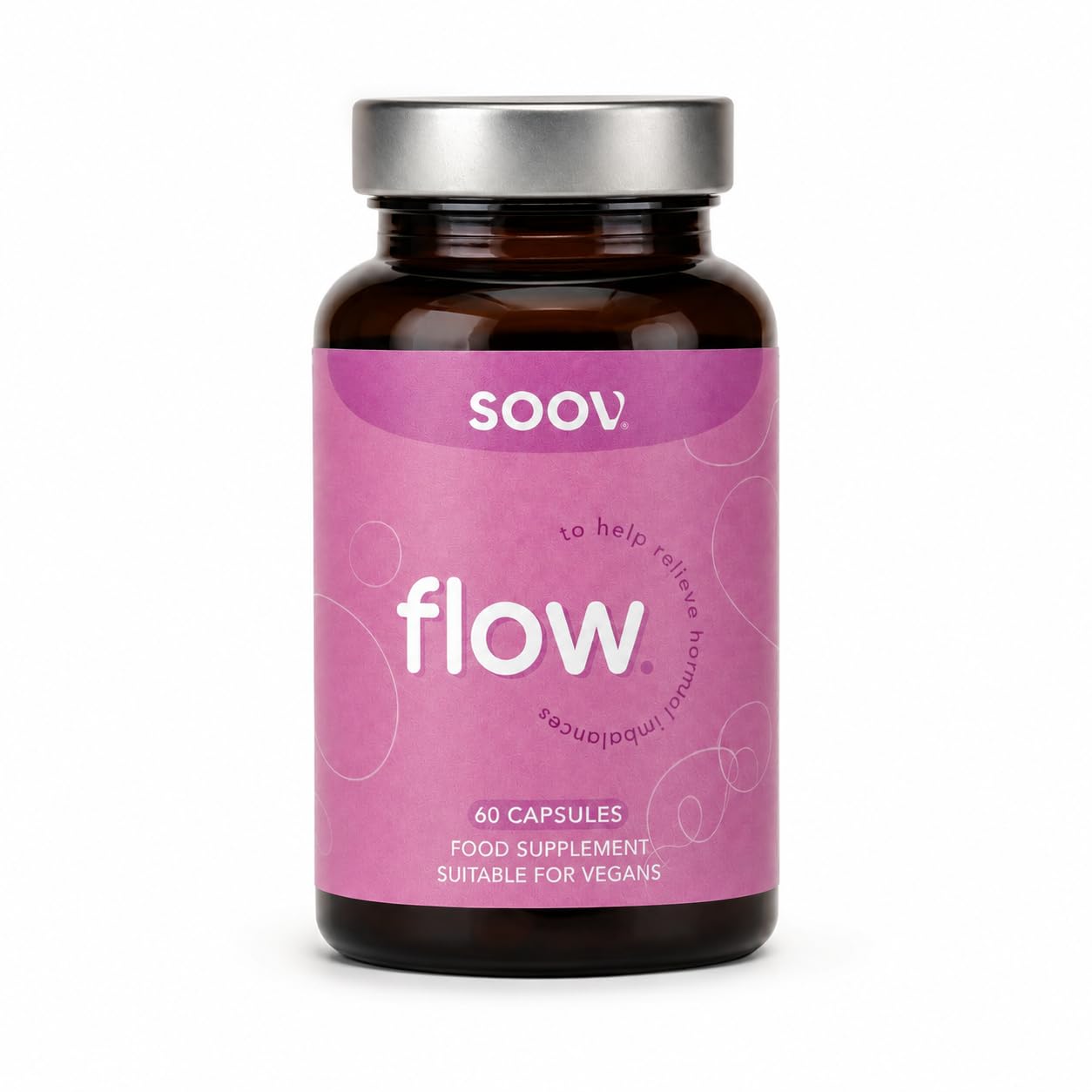 G&G Vitamins Soov Flow | Magnesium, B6 & Saffron PMS Supplement | 60 Capsules, Vegan
