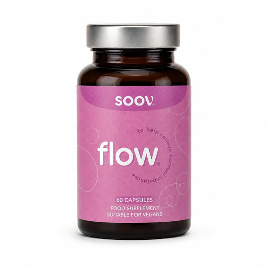 G&G Vitamins Soov Flow | Magnesium, B6 & Saffron PMS Supplement | 60 Capsules, Vegan