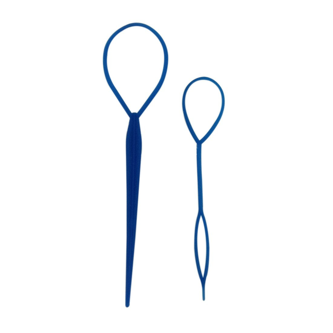 Trimming Shop Hair Braid Topsy Tool Ponytail Maker Clip Durable Styling Tool Fashion Hair Braiding Accessory for Making Women's Hair Style (Blue, 2pcs)