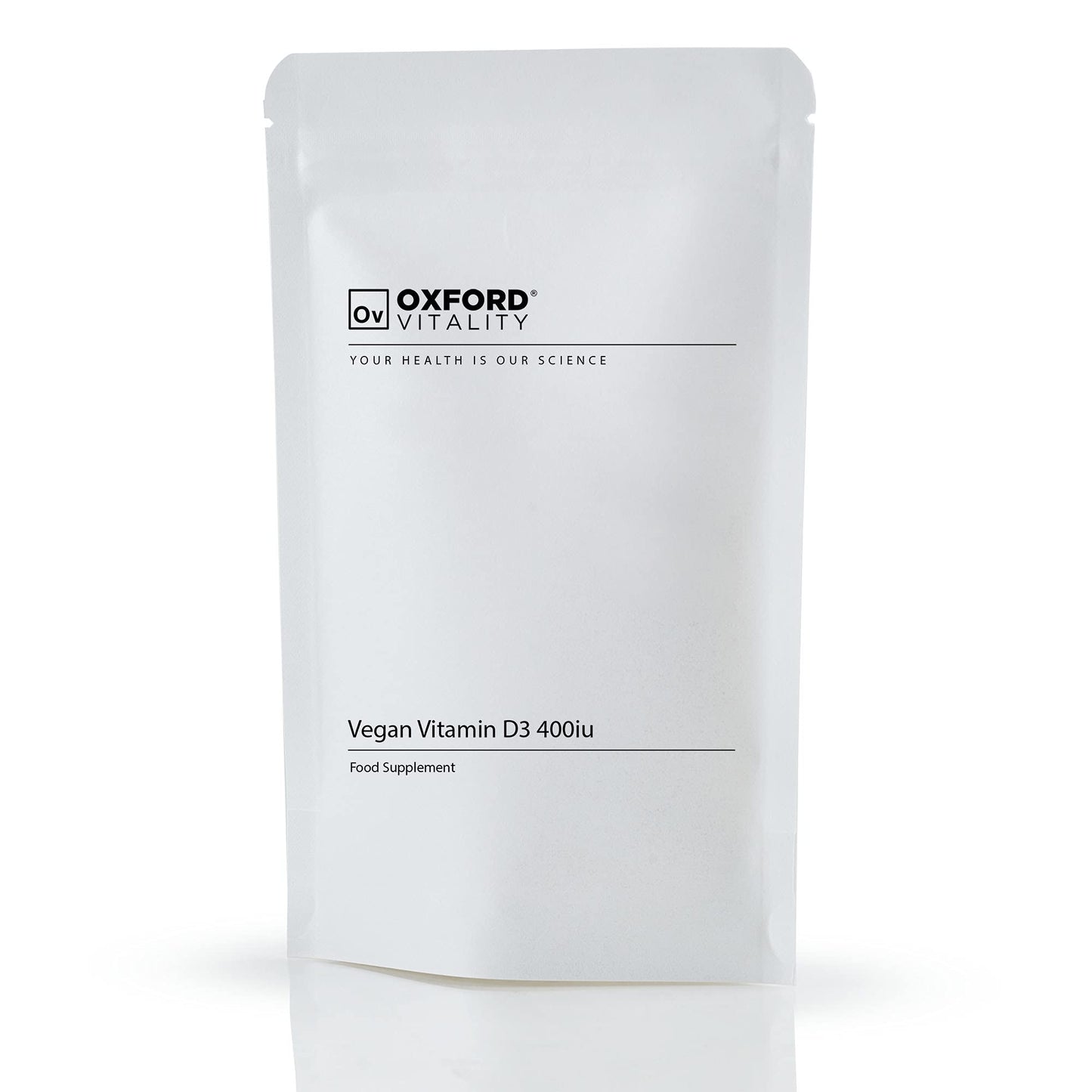 Ov OXFORD VITALITY Vegan Vitamin D3 400iu Tablets | Muscles, Immunity, Bones, Teeth | Oxford Vitality (120)