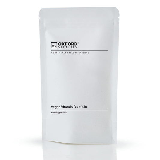 Ov OXFORD VITALITY Vegan Vitamin D3 400iu Tablets | Muscles, Immunity, Bones, Teeth | Oxford Vitality (120)