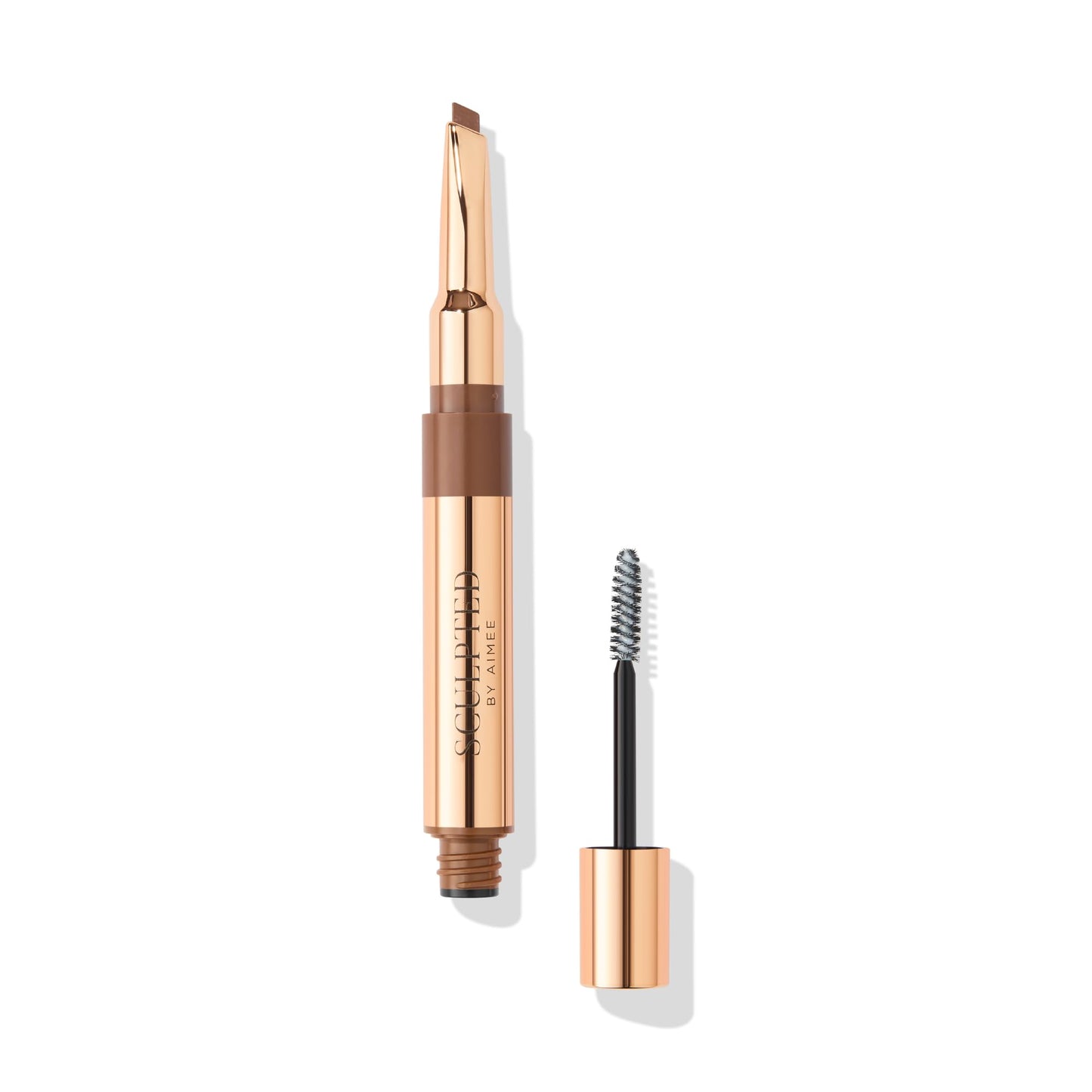SCULPTED by Aimee Connolly Shape & Set Medium Brown Eyebrow Pencil & Fixing Gel Duo from Sculpted by Aimee 2.5ml - Travel-Friendly, Double-Ended Natural Eye Brow Pencil and Clear Brow Fixing Gel