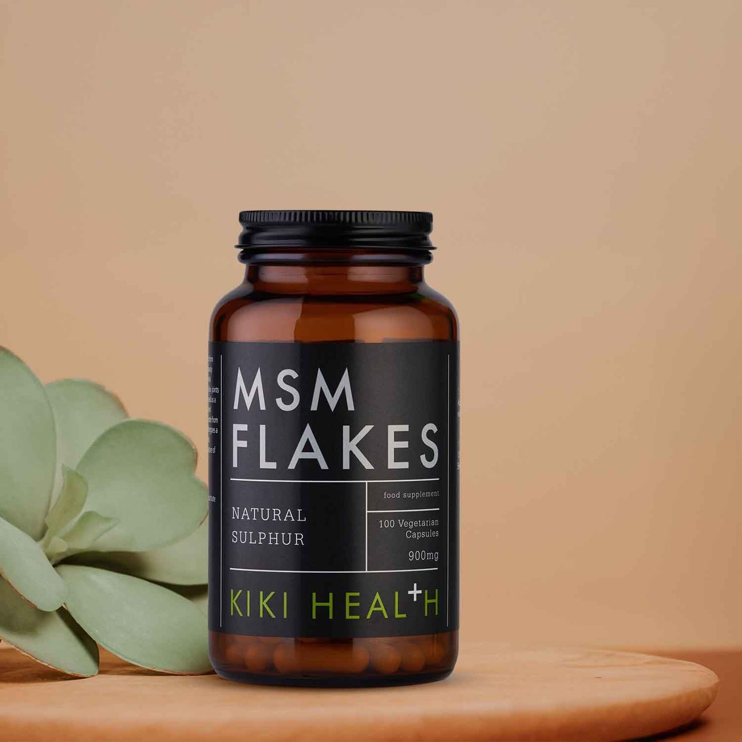KIKI HEALTH KIKI Health Natural MSM Flakes Minerals Capsules - Pure Natural Sulphur for Joints, Skin, Hair & Nails - Gluten-Free & Allergen-Free MSM Supplements - No Additives Easy Formulation - 100 Count