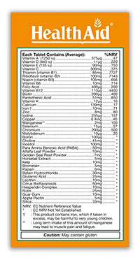 HealthAid Healthy Mega - Prolong Release - 90 Vegetarian Tablets