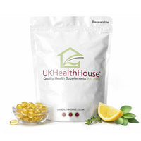 UKHealthHouse Cod Liver Oil Capsules 1000mg | High Strength Cod Liver Oil Capsules for Heart, Brain Health & Immune System | Rich in Omega 3 Fatty Acid, Fish Oil with EPA & DHA | 60 Softgels